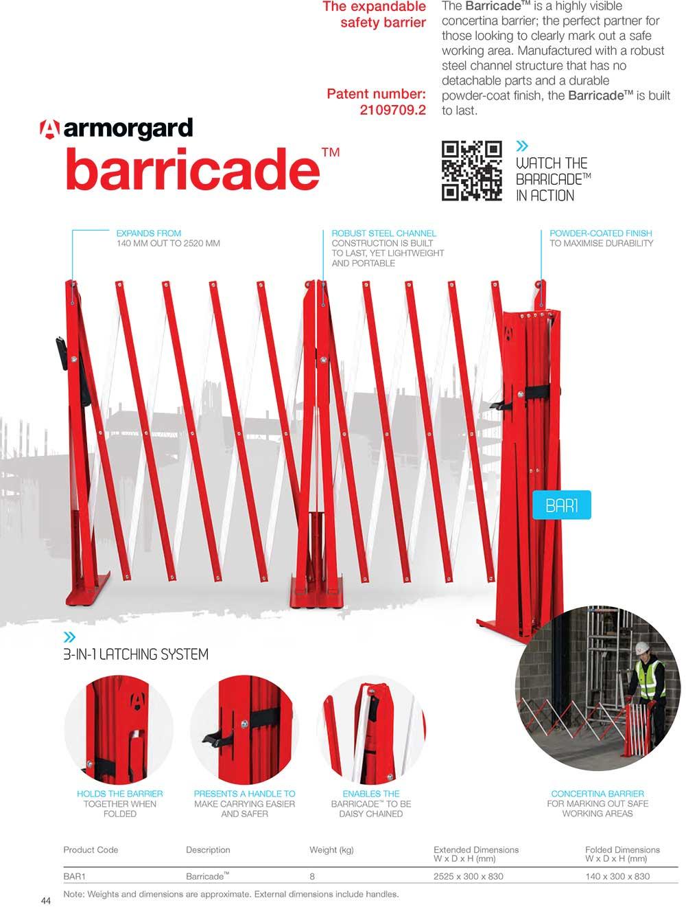 Armorgard Barricade Catalogue