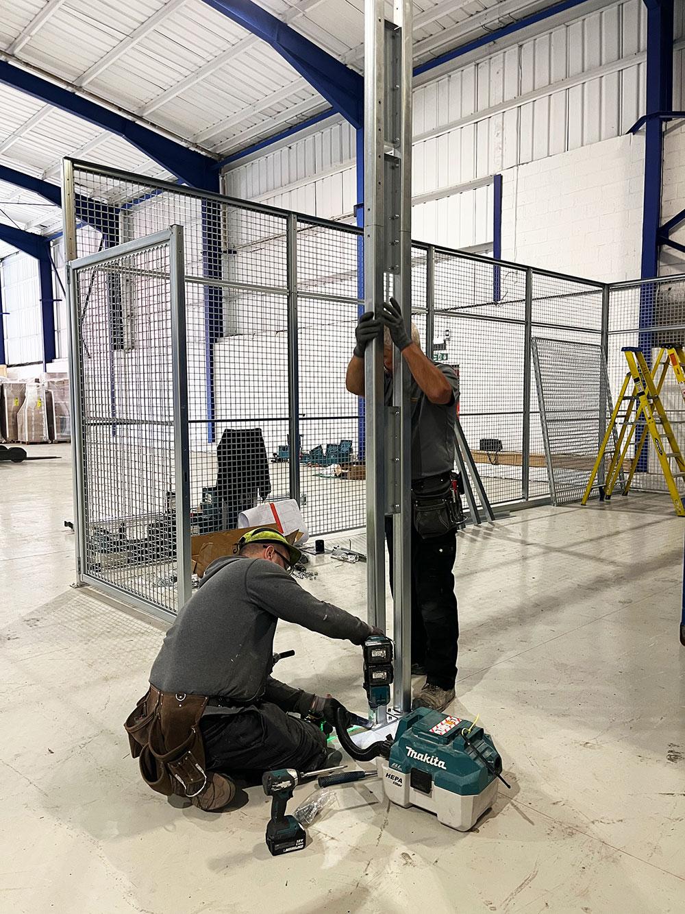Mesh protection installation