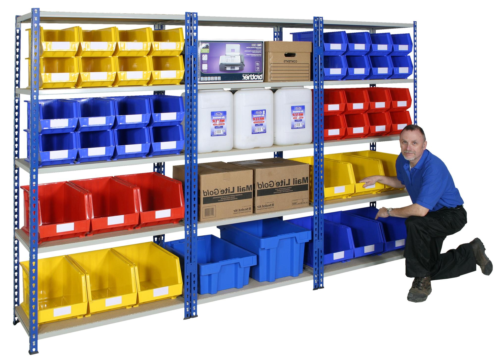 J Rivet shelving and racking for small parts storage