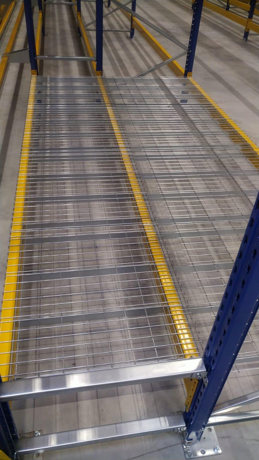 mesh decks for double racking