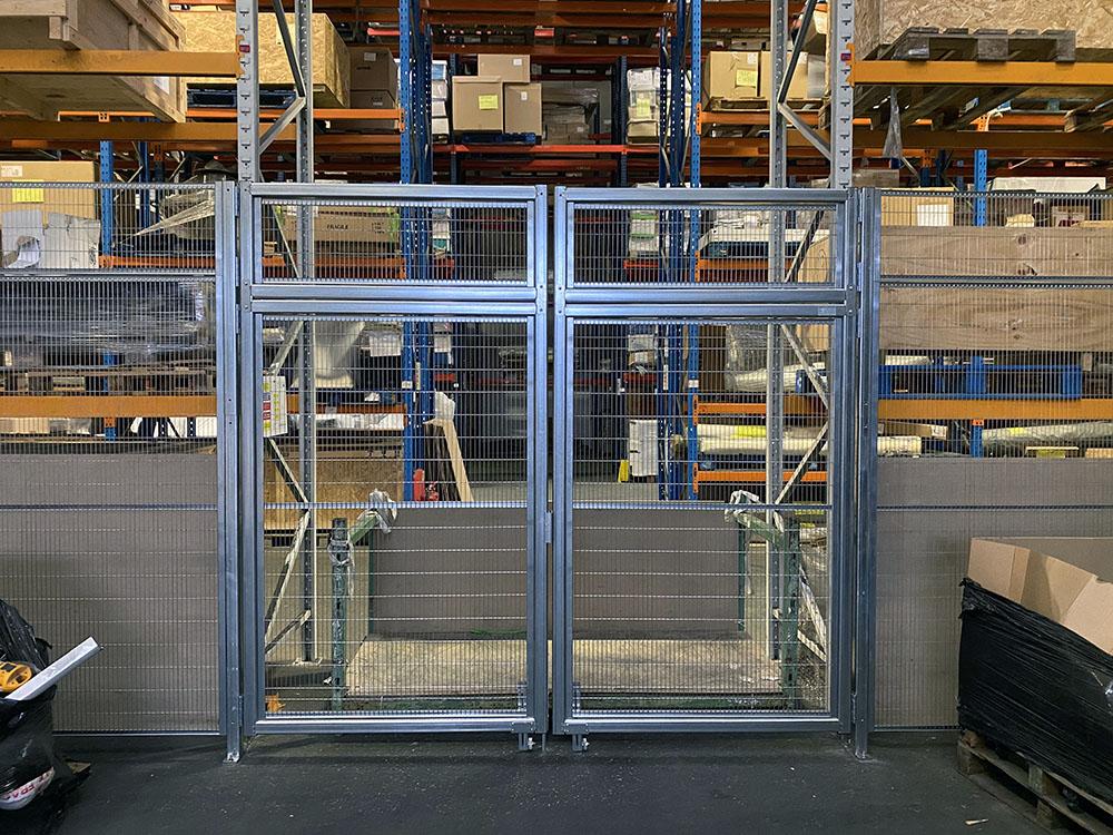 2.7m high mesh doors for pallet racking