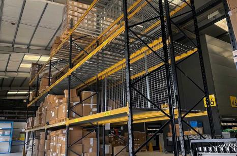 Completed racks with mesh decks and ant-collapse