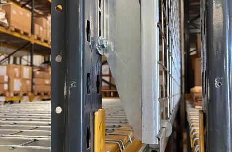 Racking had to be relocated to create a flue adequate to accept anti-collapse panels